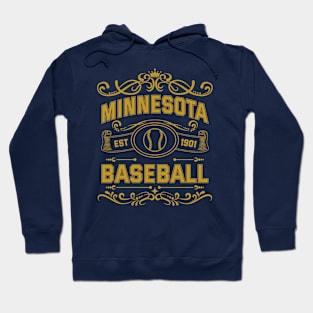 Vintage Minnesota Baseball Hoodie